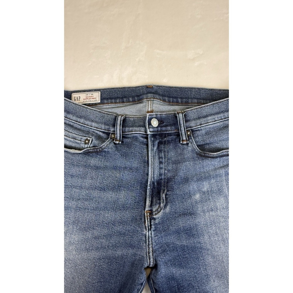 GAPFlex Max Skinny Jeans‎ Men's 34x36 Blue Stretch Denim